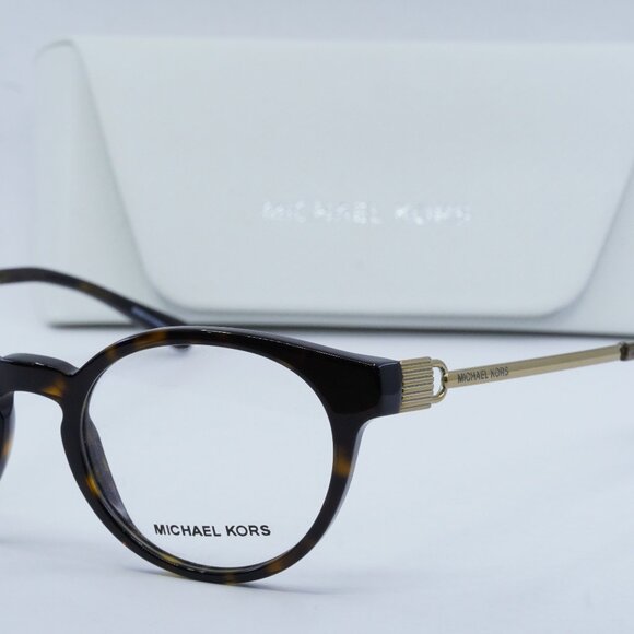 FINAL PRICE NEW MICHAEL KORS KEA MK4048 3293 HAVANA GOLD EYEGLASSES - Picture 3 of 9